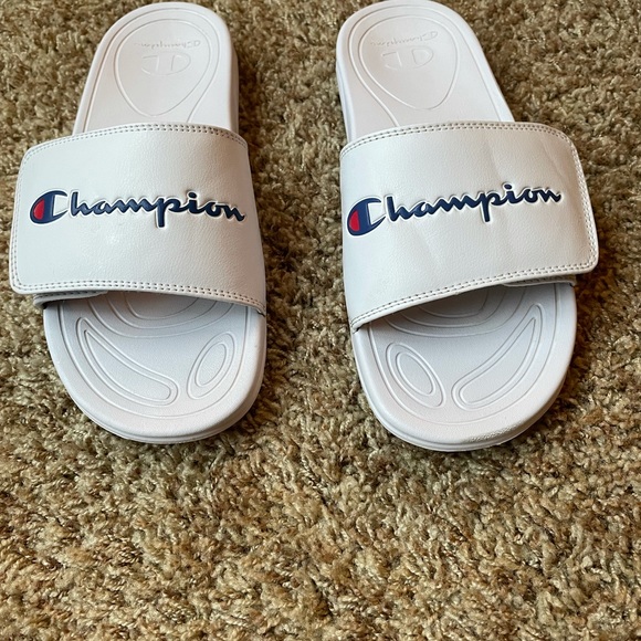 Other - White champion slides-Men’s or women’s